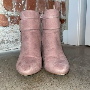 Pink Heeled Boots